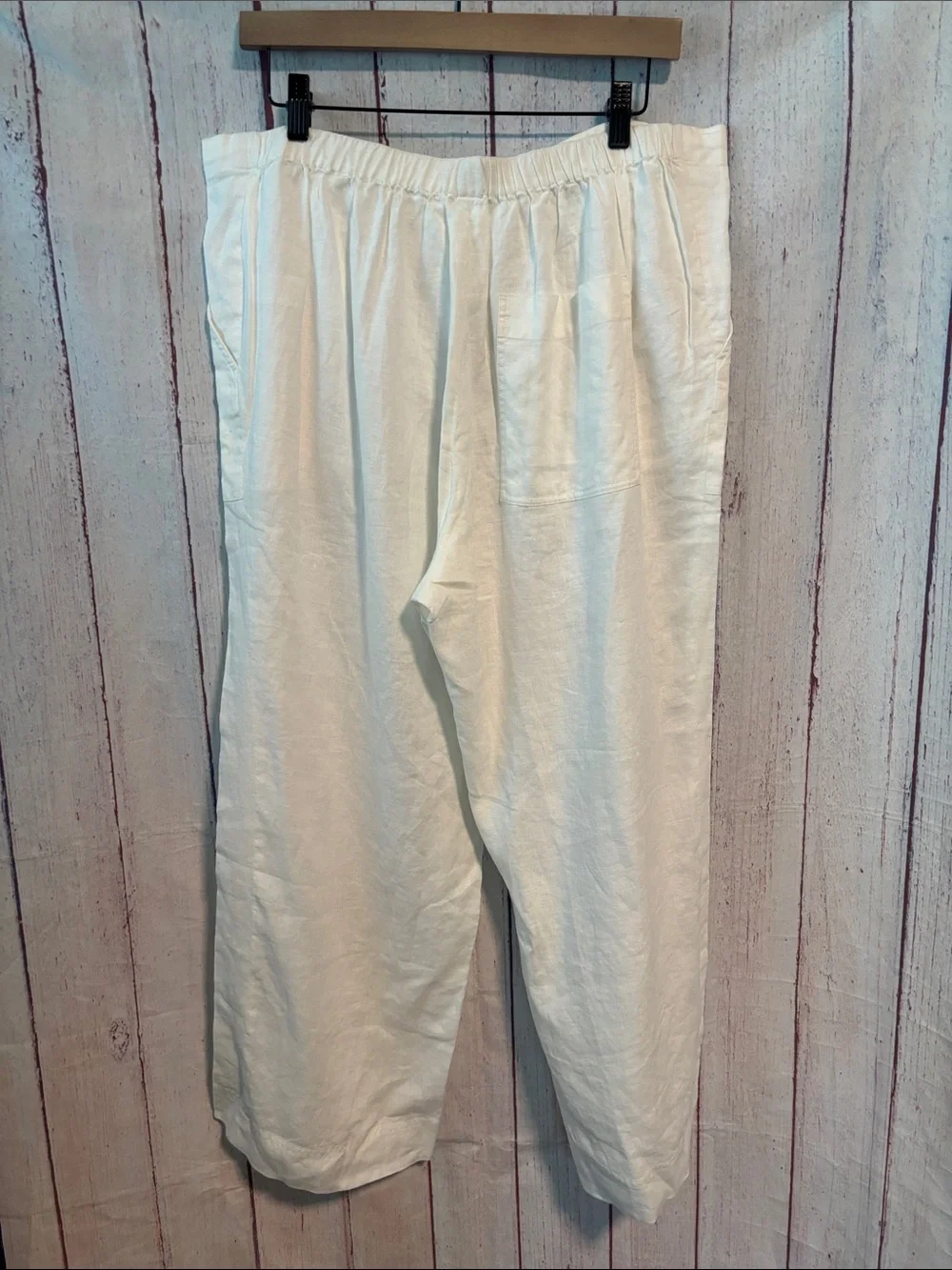 NWT Everlane Linen Straight-Leg Drawstring Pants